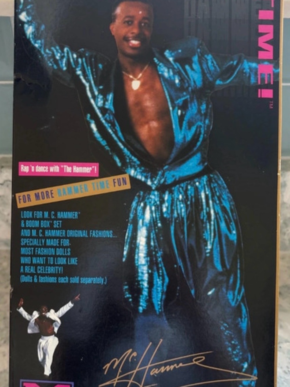 Mc Hammer 90s Purple Magenta Fashion Doll in Matching Outfit - Picture 2 of 4